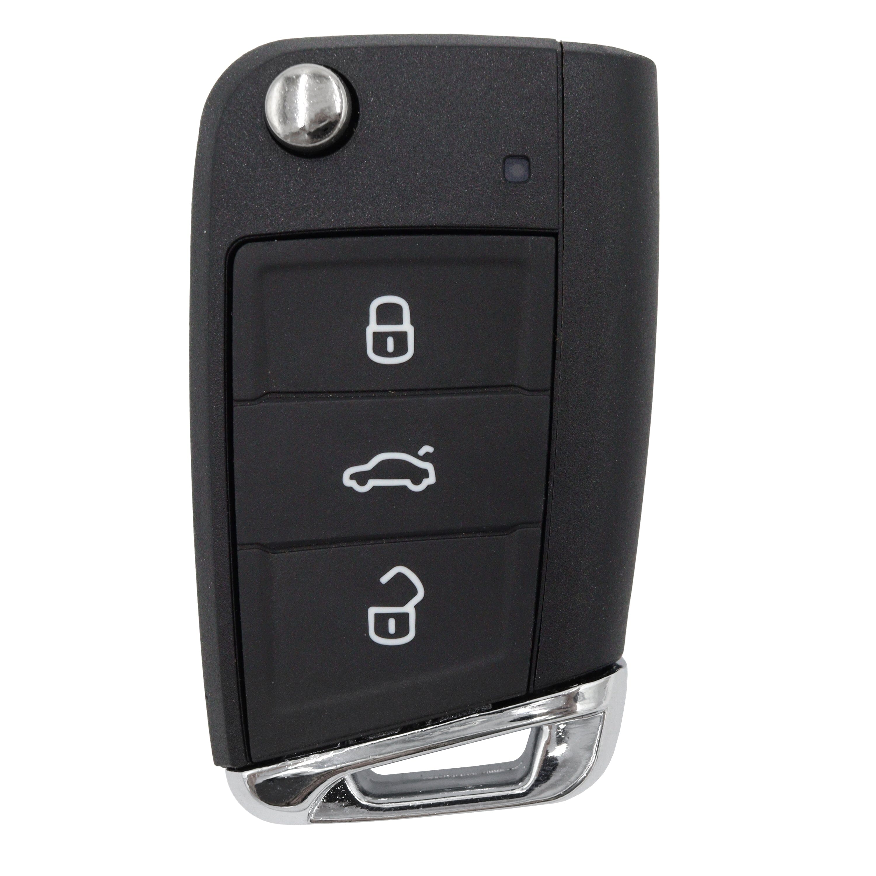 VW compatible 3 button HU66 remote flip Key housing