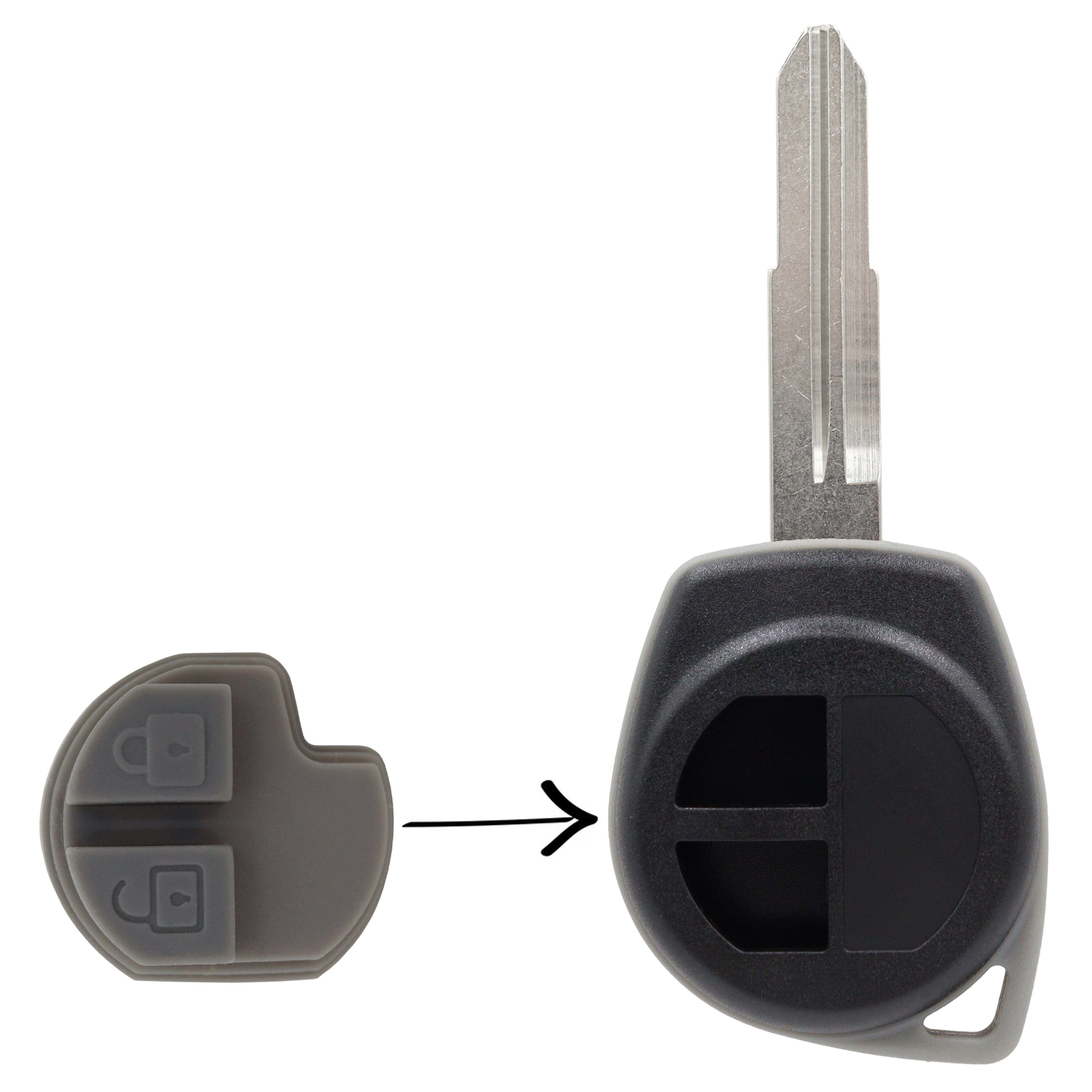 Suzuki compatible 2 button replacement silicone membrane
