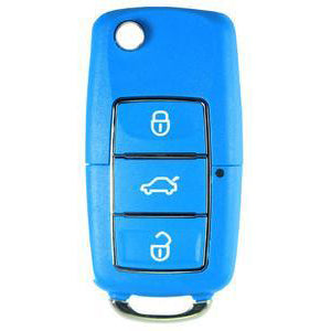 Key tool VW 3 button style remote Blue