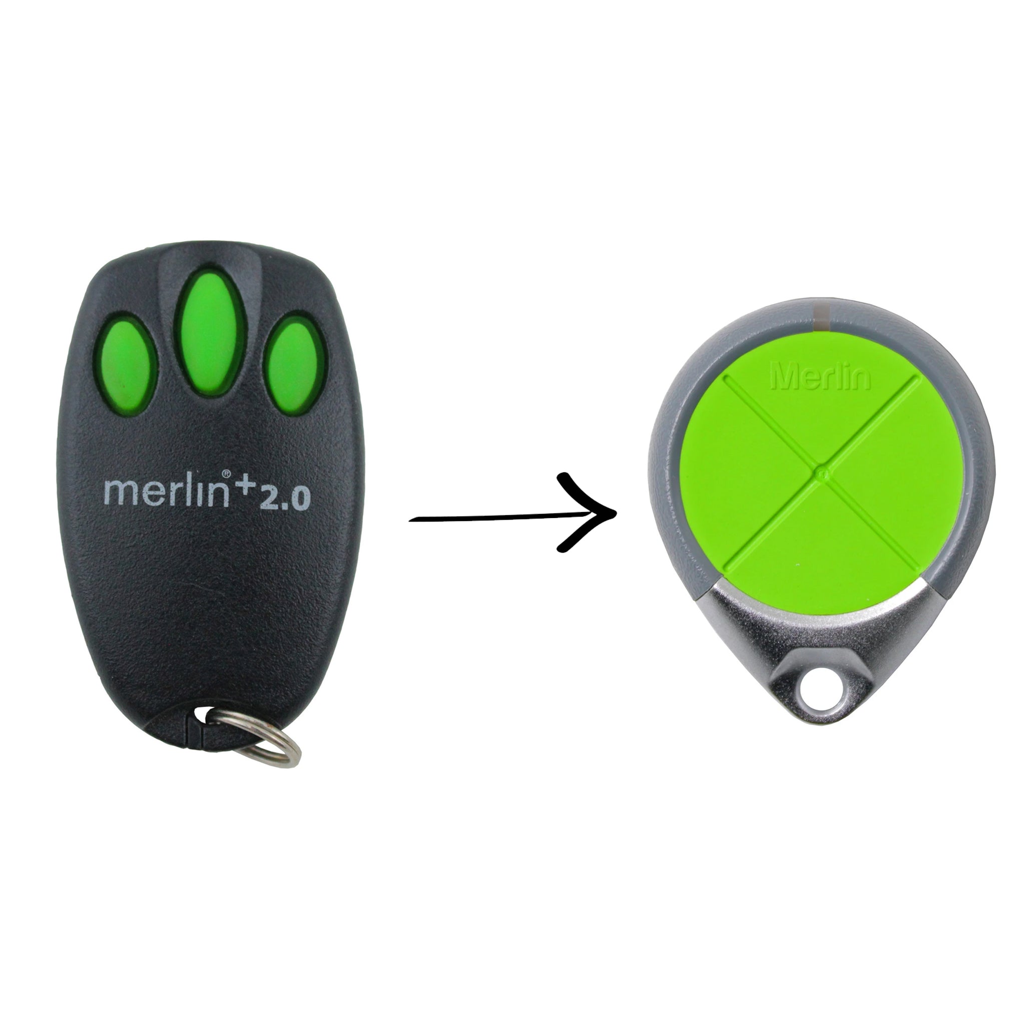 Genuine Merlin 2.0, 3 button remote handset 434MHz