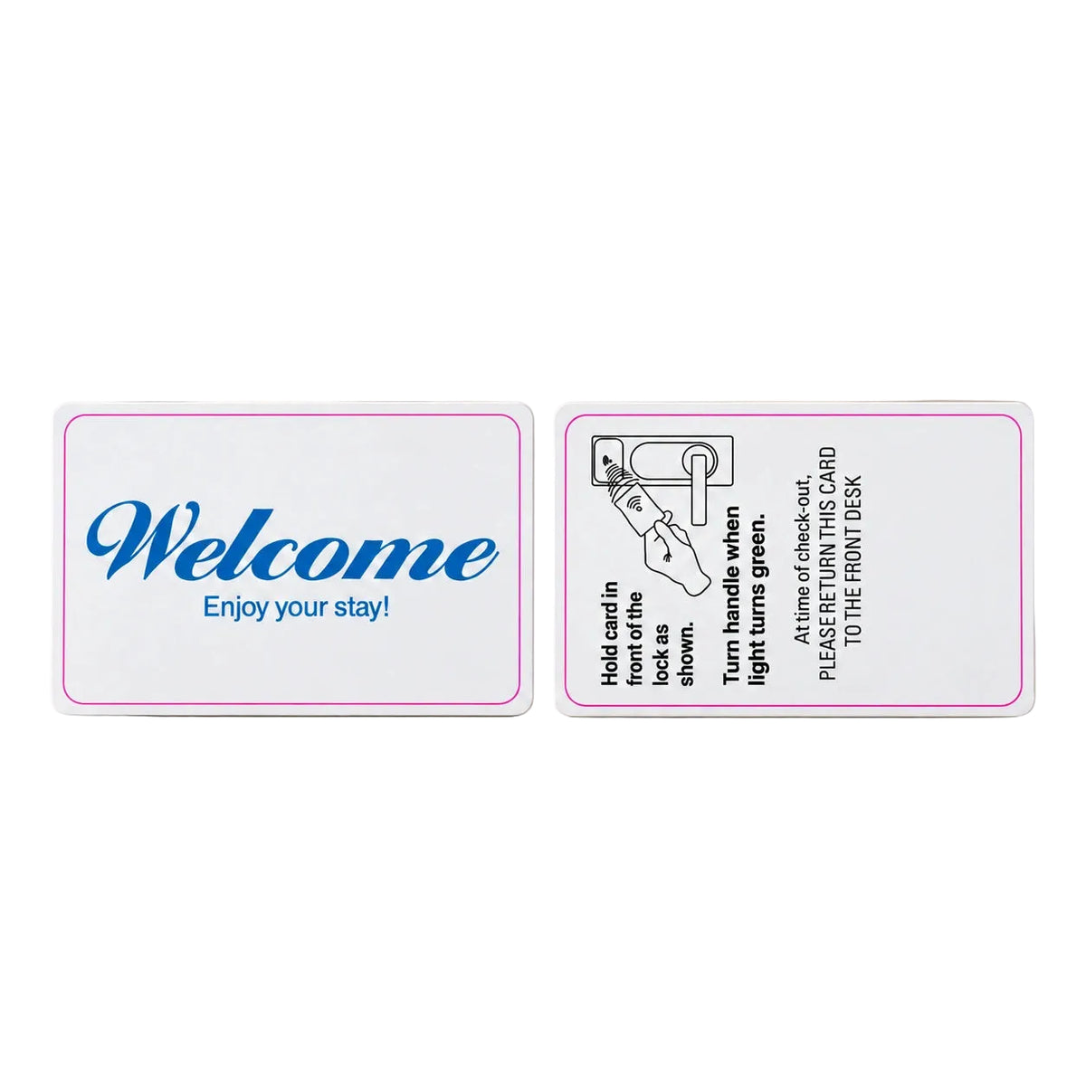Entrada PVC hotel card
