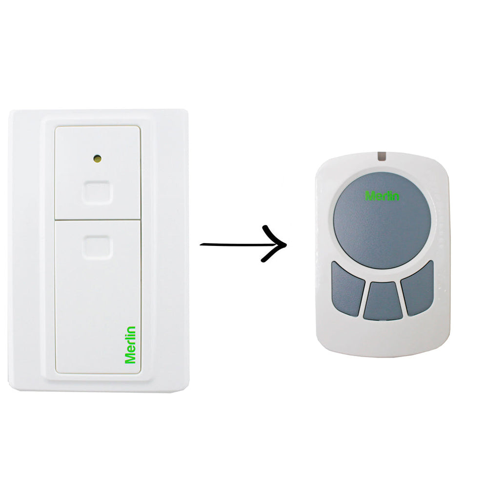 Genuine Merlin 2.0, 2 button remote Wall Control with Security