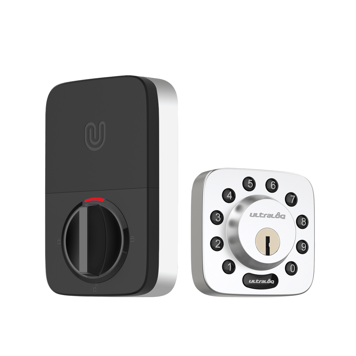 Ultraloq Satin Nickle U-Bolt Bluetooth Enabled and Keypad Smart Deadbolt